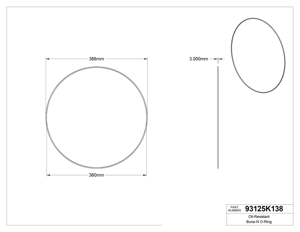 Technical drawing - 93125K138